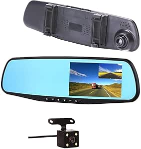 DVR Blackbox Vehicle Camera with 10.1 Inch Touchscreen, Full HD 1080 Resolution, Rear Center Mount