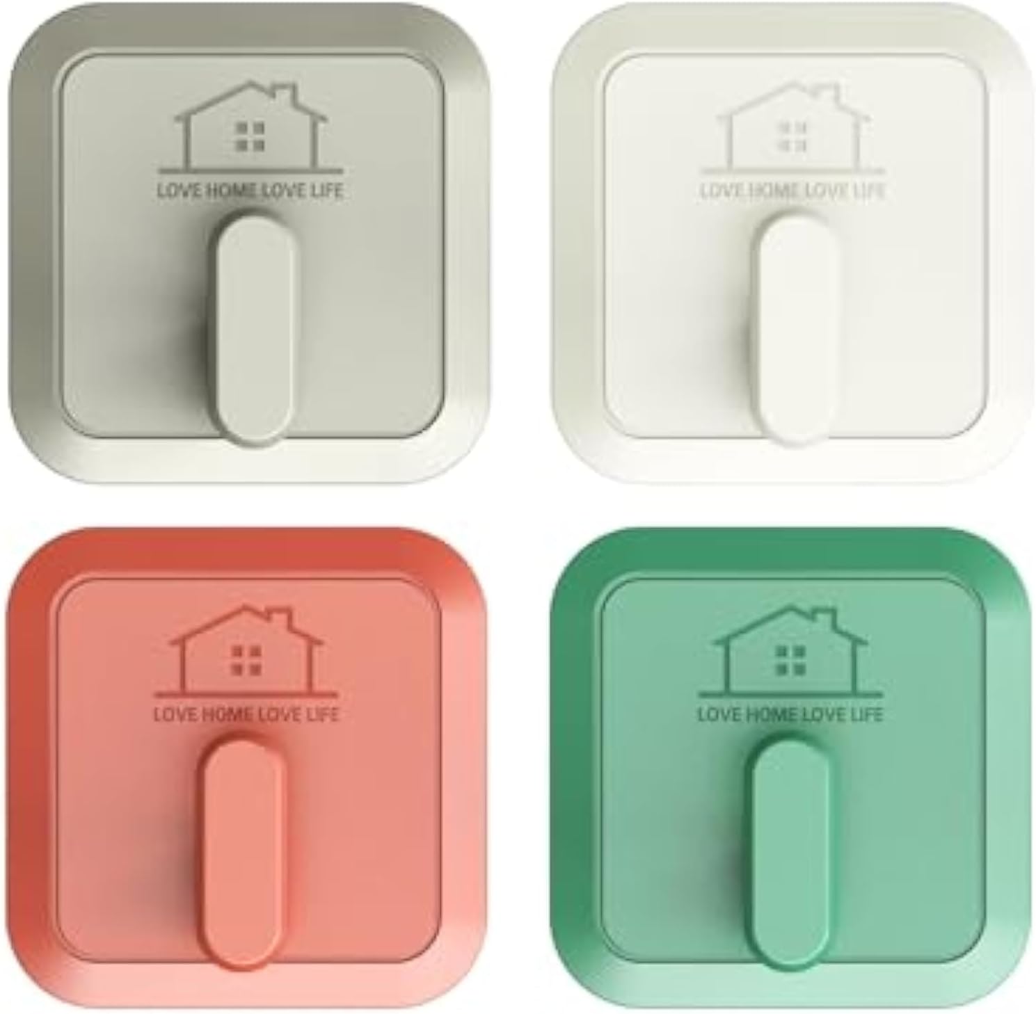 Adhesive Hooks, Designer Hooks, for Hanging  Easy to Hang Robe Towel Sticky Hooks, Waterproof Adhesive Wall Hooks