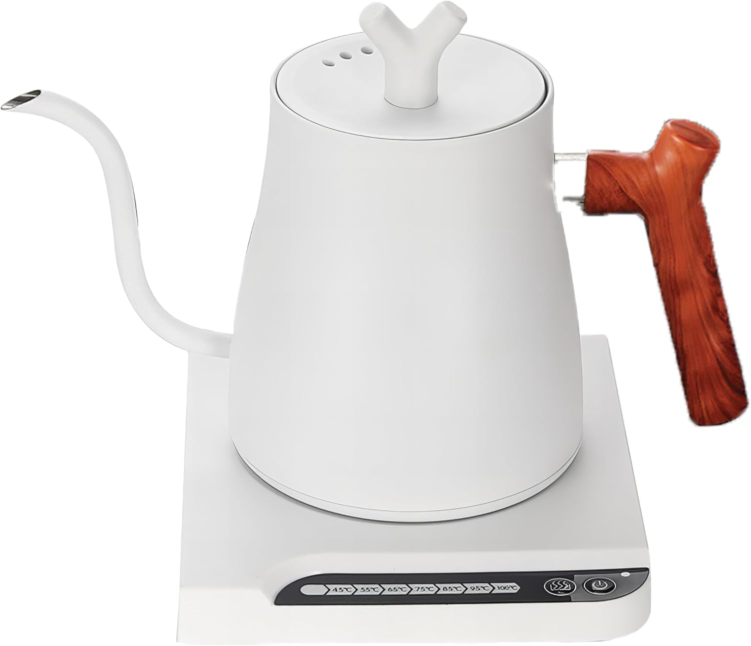 Electric Gooseneck Kettle - 304 Stainless Steel Coffee and Tea Pot, Automatic Temperature Control and Constant Temperature, Quick Heating