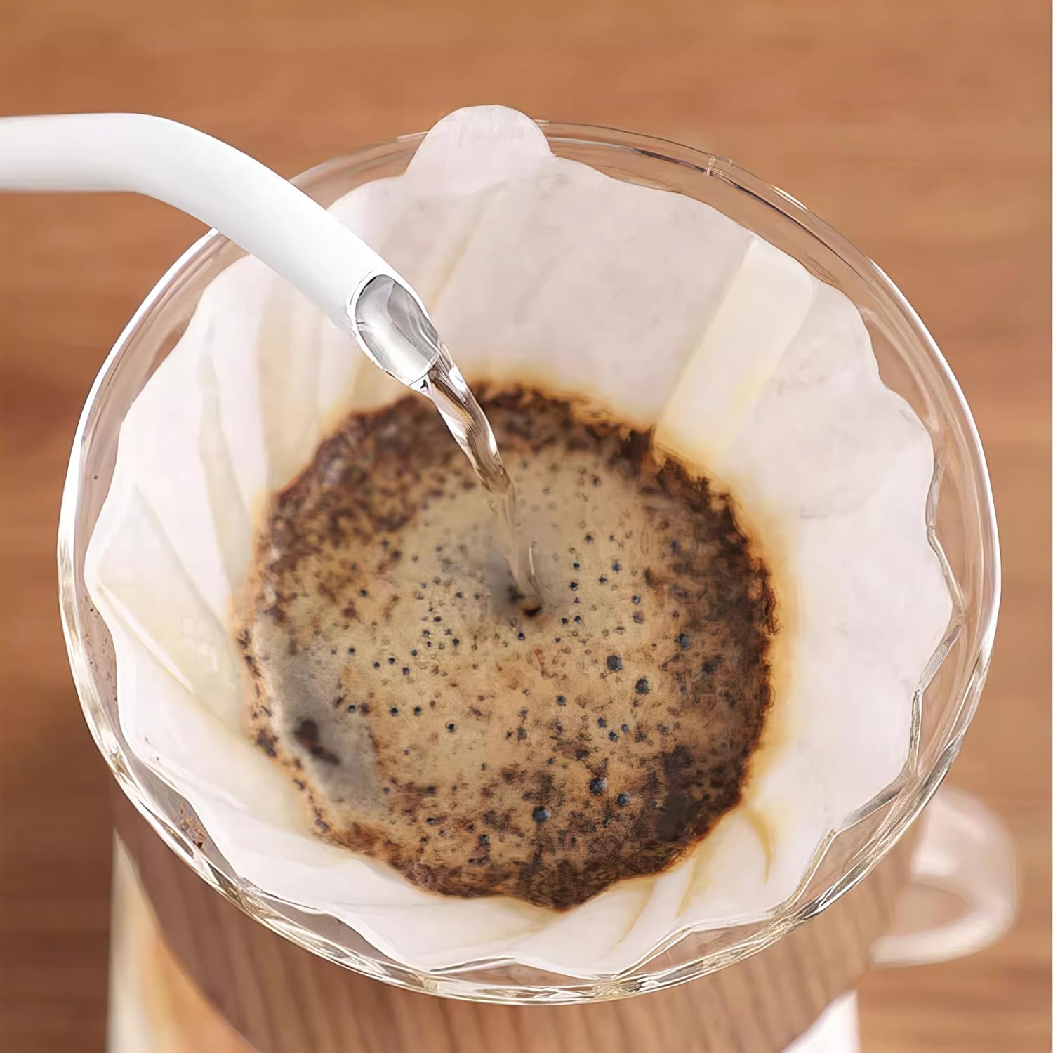 Electric Gooseneck Kettle - 304 Stainless Steel Coffee and Tea Pot, Automatic Temperature Control and Constant Temperature, Quick Heating