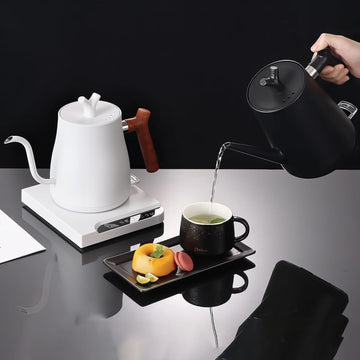 Electric Gooseneck Kettle - 304 Stainless Steel Coffee and Tea Pot, Automatic Temperature Control and Constant Temperature, Quick Heating