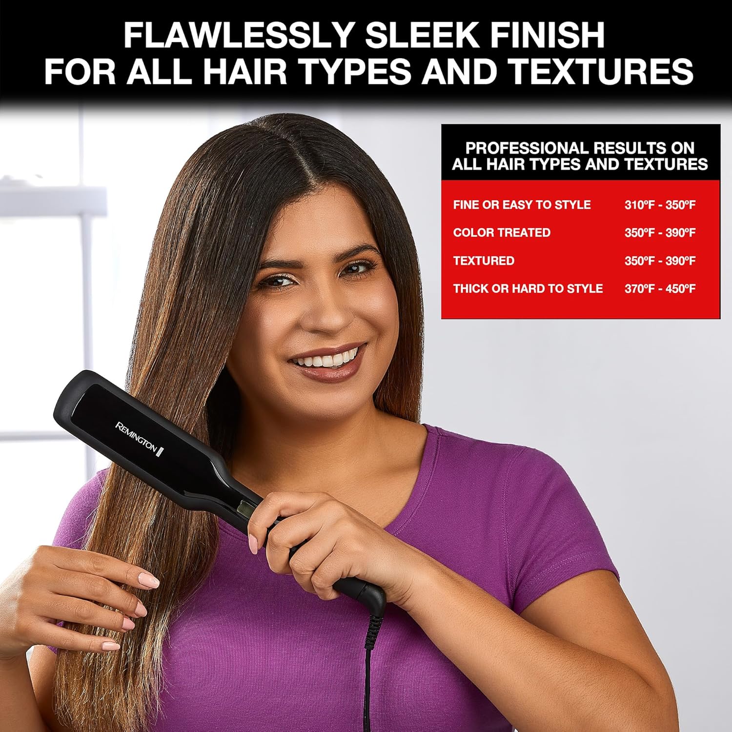 Remington S5520 Hair Straightener (Purple)
