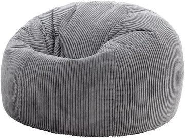 Cozy Homes Corduroy Bean Bag Chair, Large Round Lounger with Filling