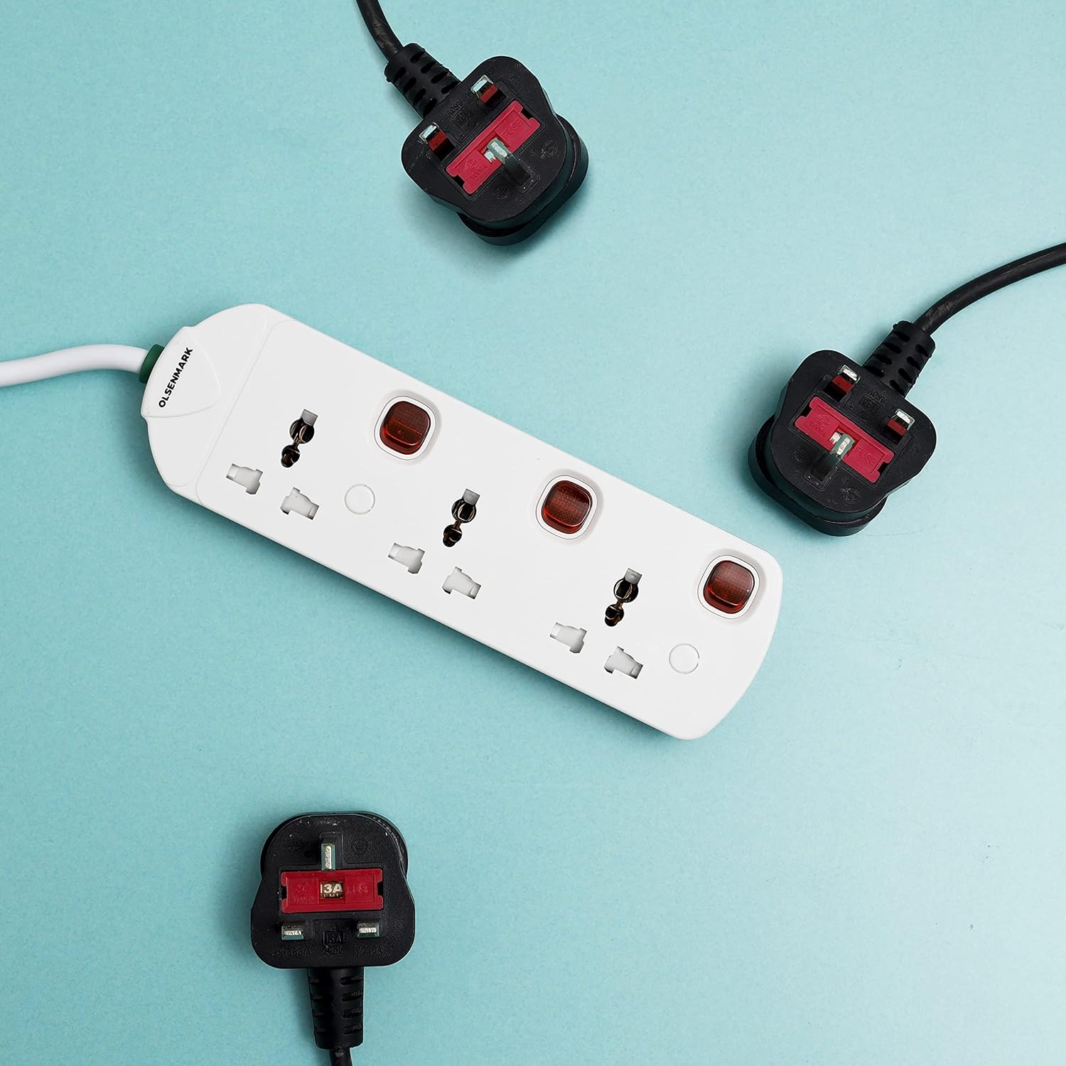 3-Way Multi-Switch Extension With Universal Socket