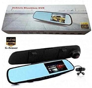 DVR Blackbox Vehicle Camera with 10.1 Inch Touchscreen, Full HD 1080 Resolution, Rear Center Mount