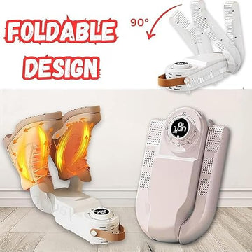 YU WELL Electric Shoe Dryer, Deodoriser Shoe Warmer Device Retractable Foldable Shoe Dryer for All Types of Shoes Boots Hot Air Circulation