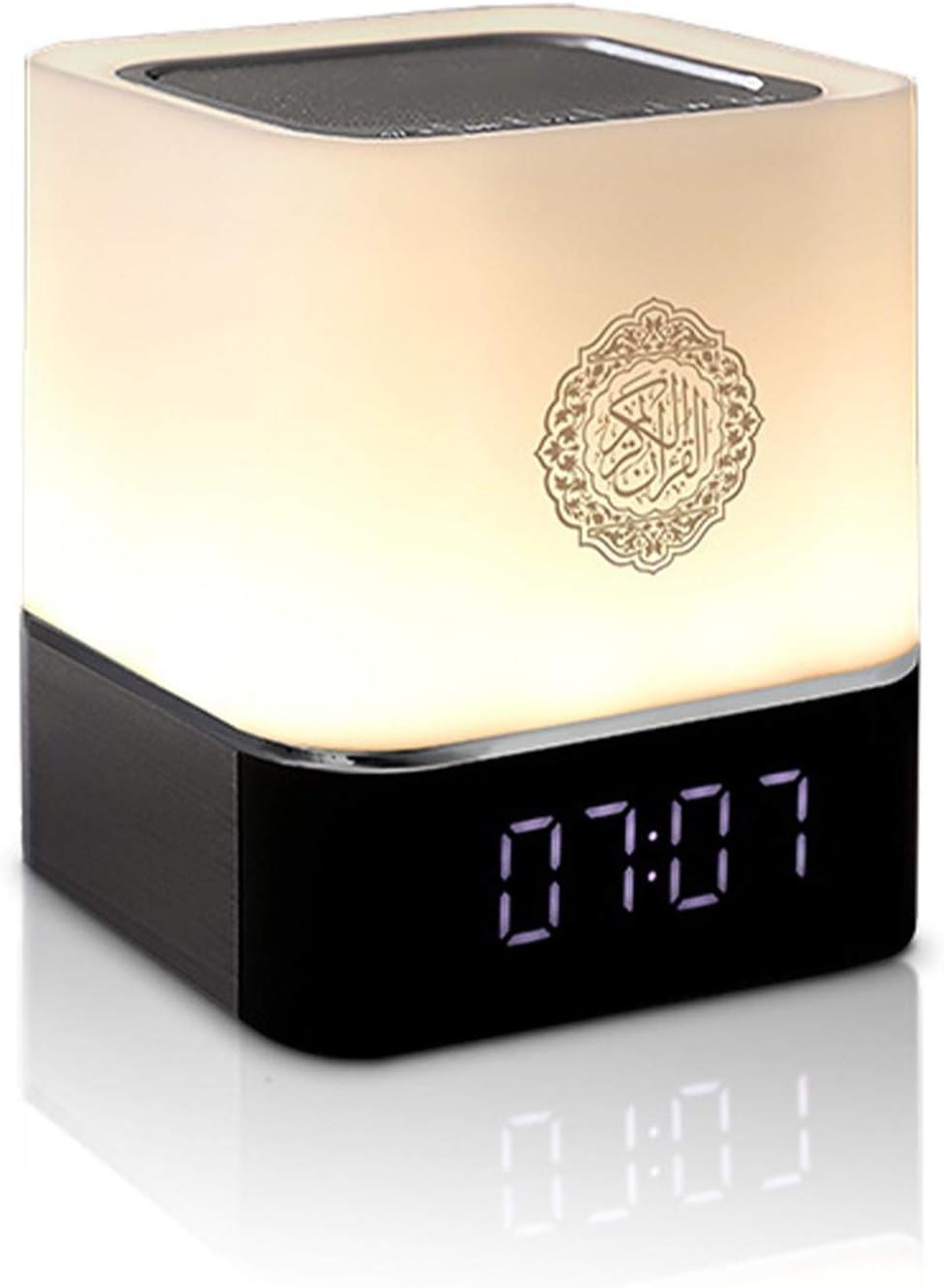 Quran Bluetooth Speaker Lamp, Touch Cube Music Player Night Light Bedside Desk Table Lamp, Multicolor Changing